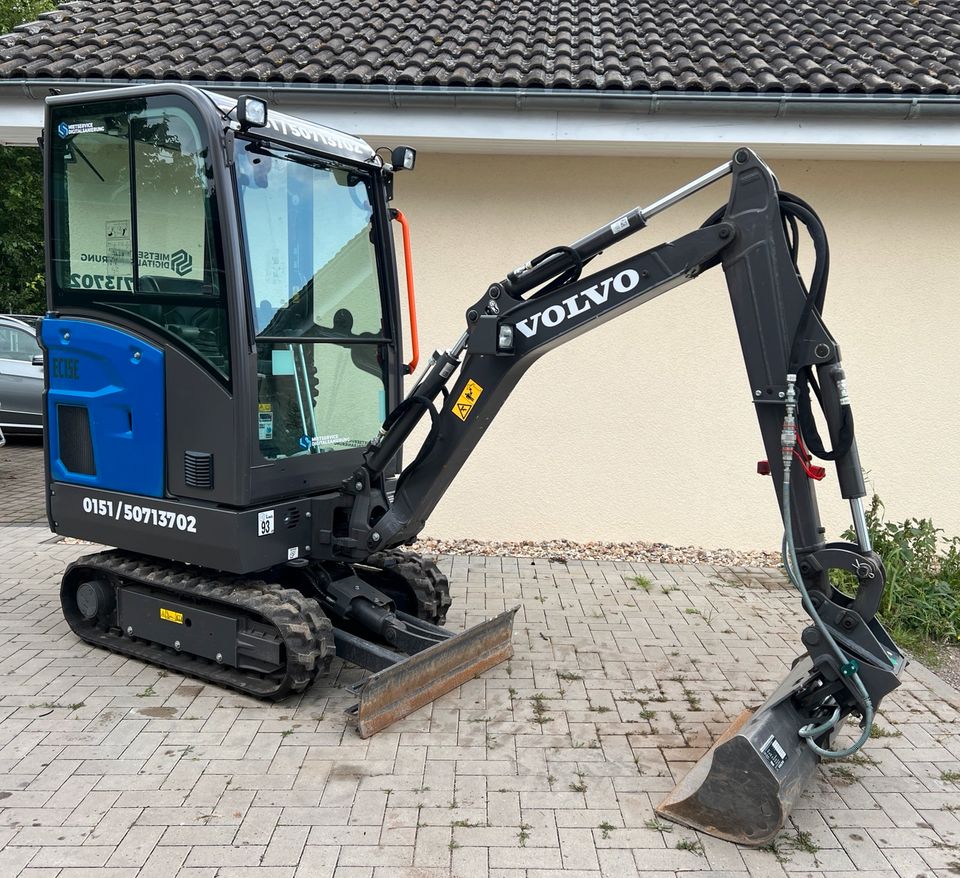 Minibagger zu VERMIETEN: Volvo EC15E - Bagger - Radlader - Mieten in Groß Kreutz