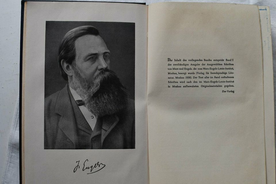 Marx/Engels; Ausgewählte Schriften in zwei Bänden (Bd I u. II) in Brandis