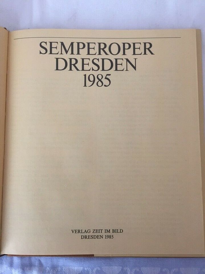 Semperoper Dresden 1985 – Buch in Merseburg