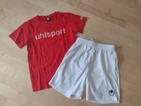 UHLSPORT T-Shirt + kurze Hose Gr. 152 Saarland - Saarwellingen Vorschau