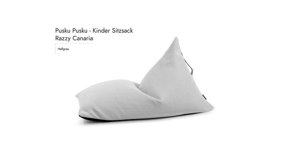Pusku Pusku Kinder Sitzsack Razzy  - verschiedene Farben ab 105€ in Gießen