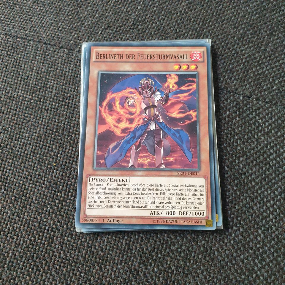 YU-GI-OH Berlineth der Feuersturmvasall SR01-DE014 1.Auflage in Essen