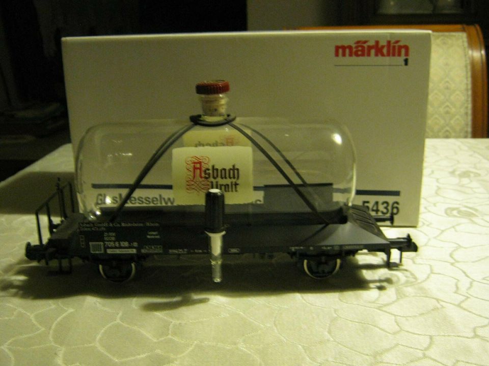 Märklin 1 - 5436 - Güterwagen - Kesselwagen Asbach-Uralt - DB in St. Ingbert