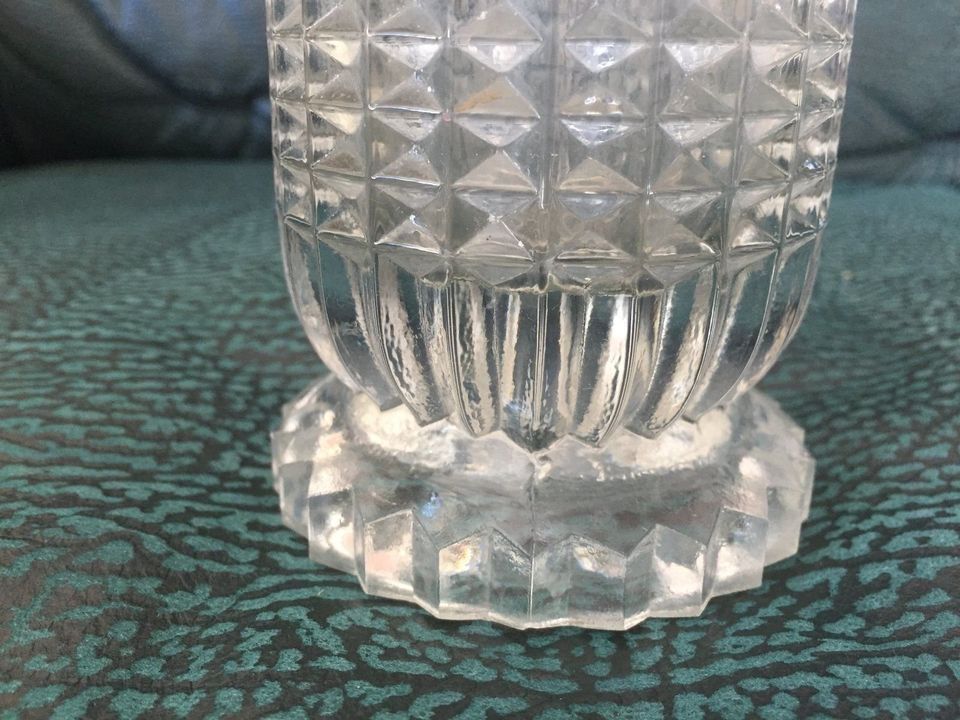 kultige Vase DDR große Glasvase stylisch und vintage schick in Jena