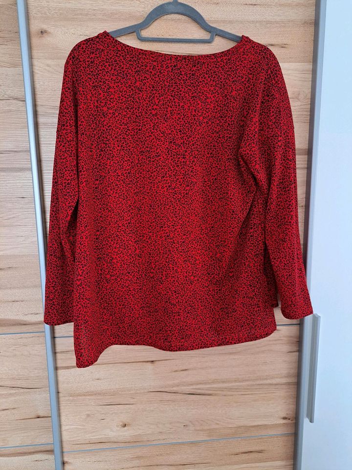 Pullover Oversize rot schwarz Leo-Look Damen Yessica M in Oberbergkirchen