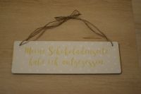 Schild Interluxe Schokoladenseite Holz Sehr gut erhalten Baden-Württemberg - Tauberbischofsheim Vorschau