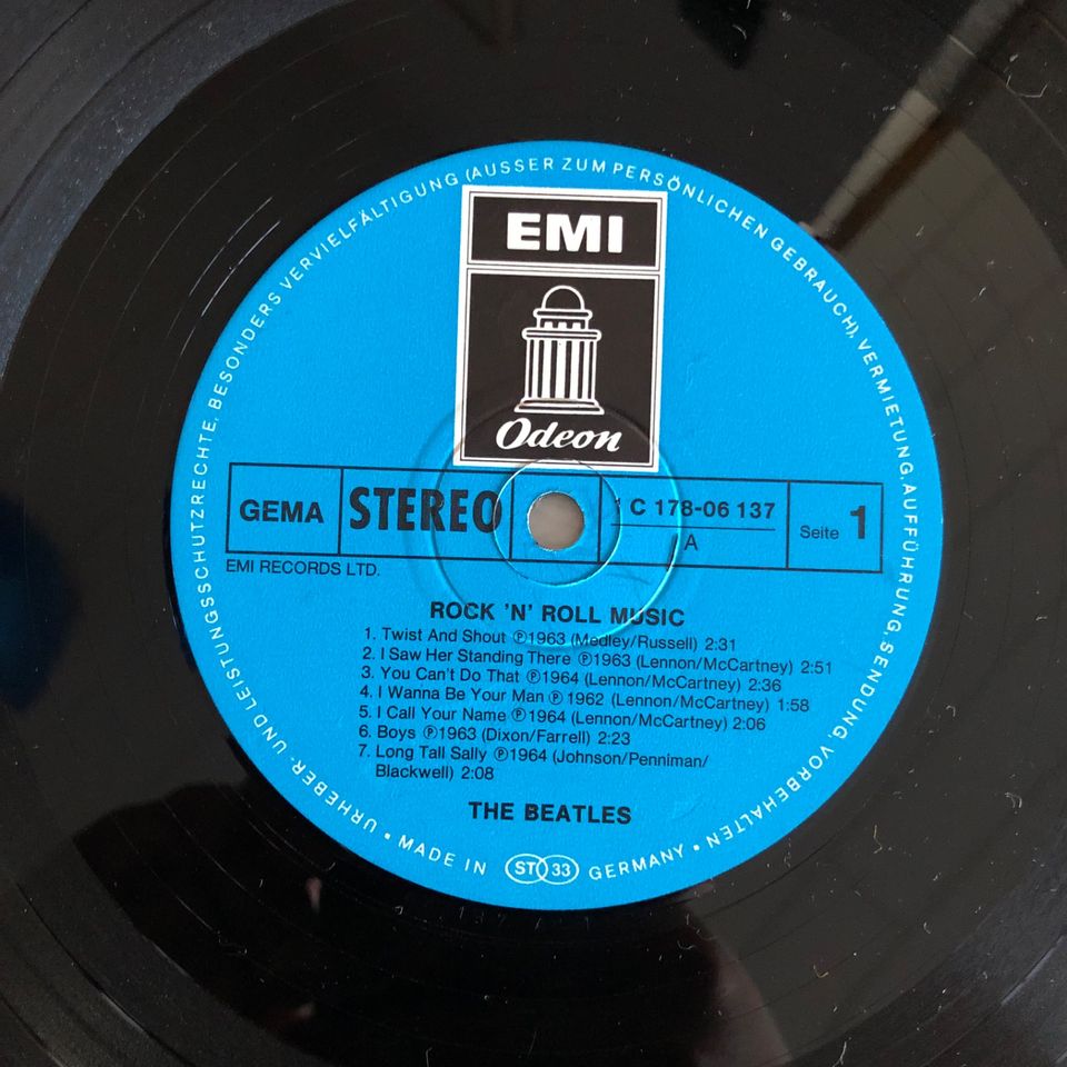 THE BEATLES Rock 'N' Roll Music Vinyl 2 LP EMI Record 1C178-06137 in München