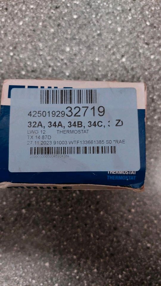 Mahle THERMOSTAT VW Audi TX1487D NEU in Dessau-Roßlau