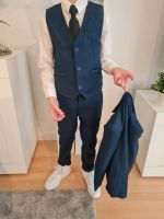 Jungen Anzug edel blau 128 Sakko Weste Hose Hemd Krawatte Tuch Dortmund - Husen Vorschau