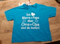 T-Shirt Gr. 80 Spruch Mama Papa Oma Opa Rheinland-Pfalz - Ockenheim Vorschau