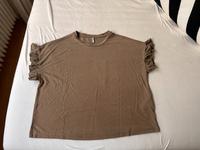 beige/braunes T-Shirt mit Rüschen von Only | Gr. M Bielefeld - Bielefeld (Innenstadt) Vorschau