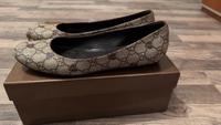 Gucci 215656 Ballerinas Größe 39,5 Canvas Signature Web Heart Bayern - Schwabach Vorschau