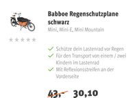 Babboe Regenschutzplane schwarz Schleswig-Holstein - Kappeln Vorschau