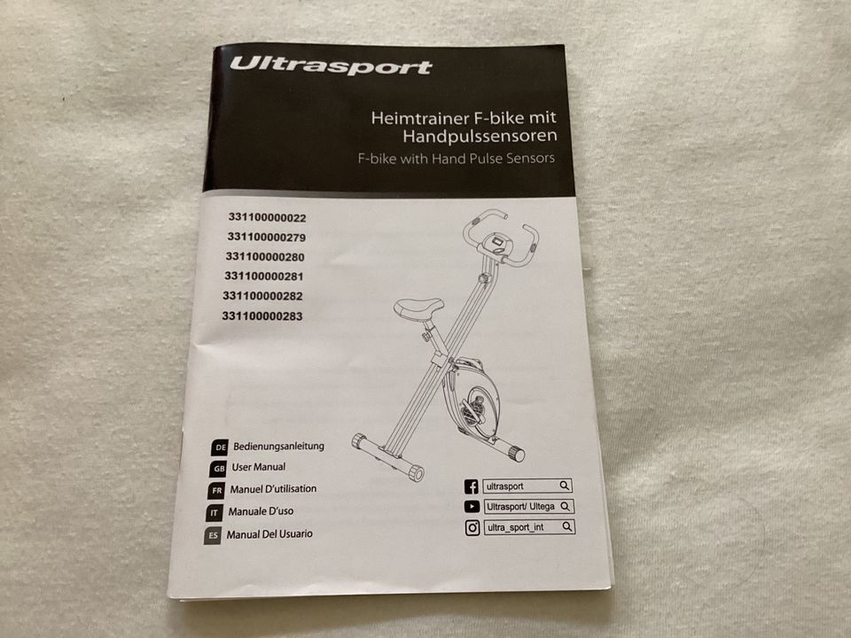Hometrainer Fahrradtrainer von Ultrasport, top Zustand in Leipzig