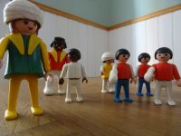 Playmobil alte Figuren mit Gips Baden-Württemberg - Seelbach Vorschau