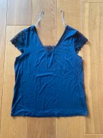 Bonprix bpc Selection Top Shirt Spitze Gr. 40/42 M blau Viskose Nordrhein-Westfalen - Oberhausen Vorschau