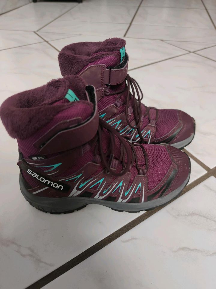 Salomon XA Pro Gr. 32 Mädchen Winterschuhe Dark purple in Dahlem