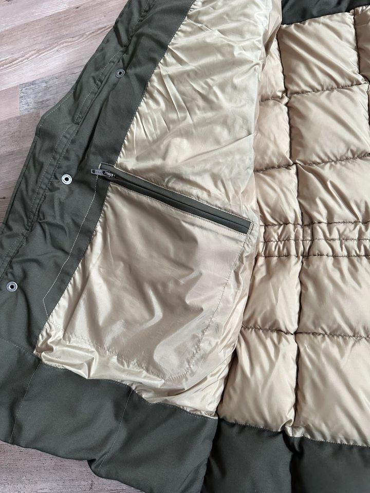 Woolrich Teton Winter Mantel Jacke grün Pelz XL in Köln