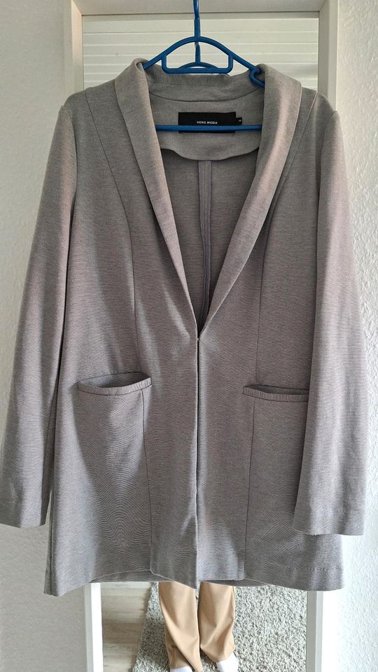 eleganter oversize Blazer grau M S in Rümpel