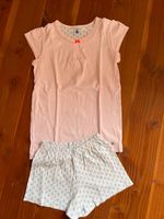 Petit Bateau Pyjama kurz rosa weiß geringelt Gr. 128 Hessen - Zwingenberg Vorschau