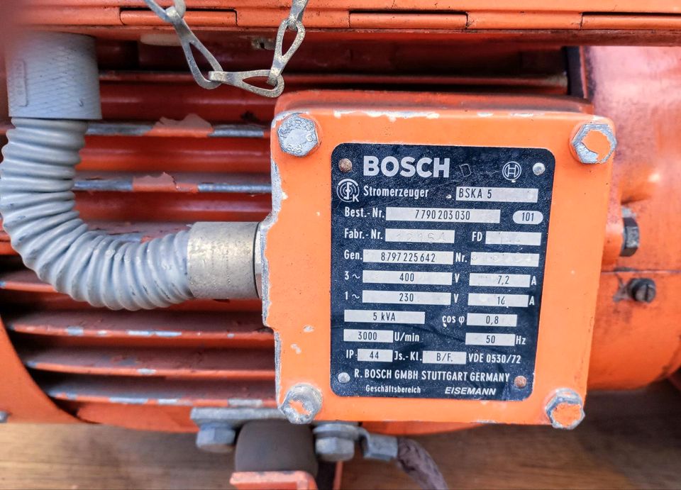 Notstromgenerator Bosch 5 kVA in Ulm