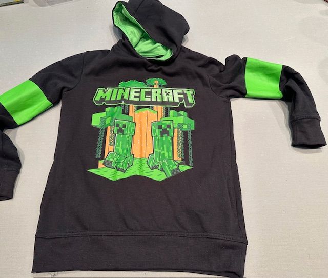 MINECRAFT Kinder Hoodie Kapuzenpullover Unisex Gr. 134/140 9-10 J in Trier