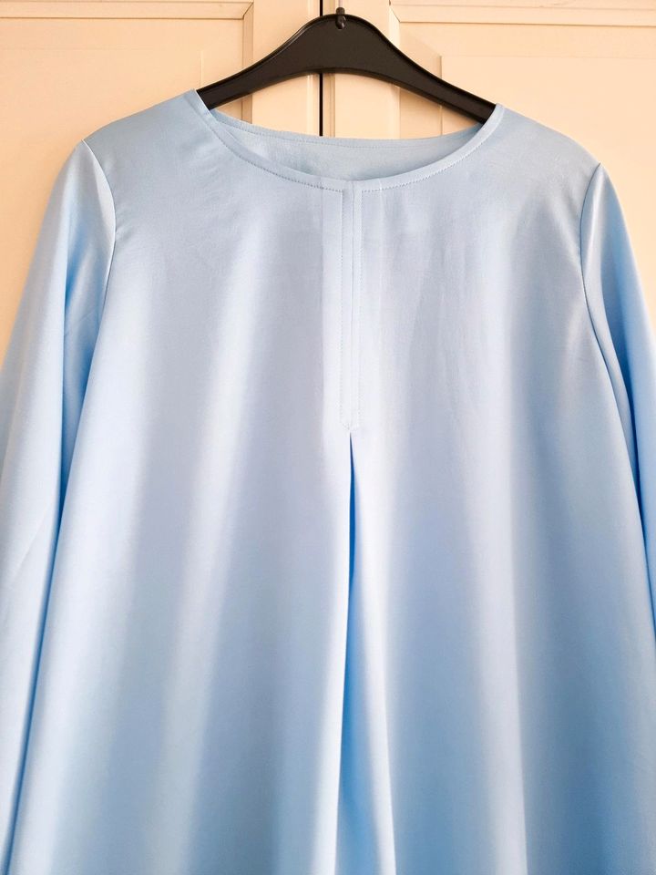 Satin Abaya + Ninja-Niqab hellblau Eid Hijab Neu 36 38 40 42 in Hamburg