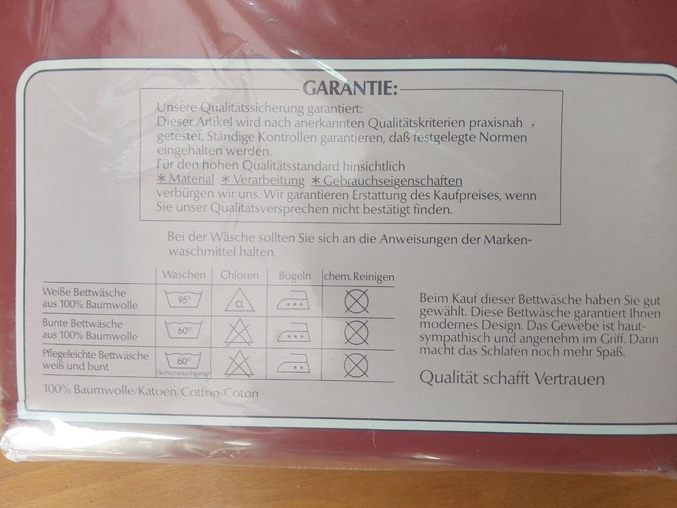 Neu/OVP 1x Garnitur Bettwäsche 135x200, Frühlingsmotiv in Lichtenfels