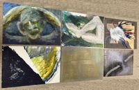 6 x Gemälde Acryl (Mischtechnik) Papier 100x70cm signiert Teil 9 München - Milbertshofen - Am Hart Vorschau