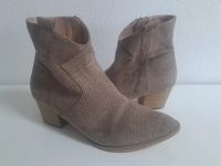 Stiefelette - Gr. 37 - beige - echt Leder - italienische Mode Bayern - Kümmersbruck Vorschau