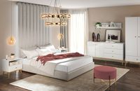 Schlafzimmer Set Farbe: weiß Hochglanz / Gold SONDERANGEBOT Nordrhein-Westfalen - Paderborn Vorschau