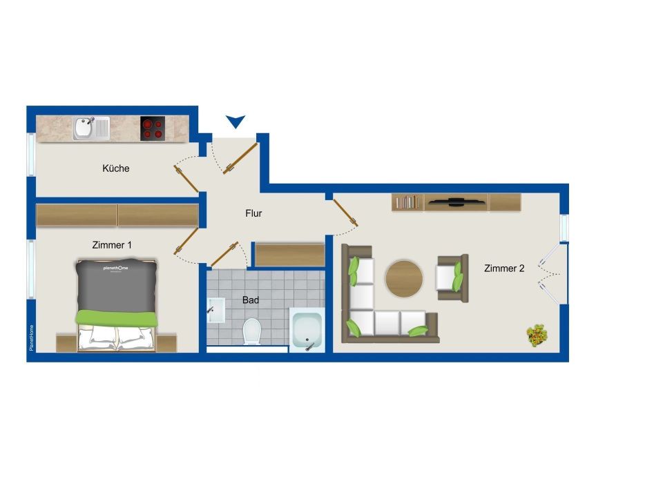 Sehr gepflegte 1,5-Zimmer-Wohnung als Kapitalanlage in Ahrensburg in Ahrensburg