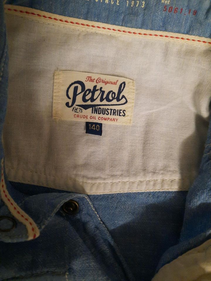 Petrol Denim-Hemd gr. 140 in Arnstein