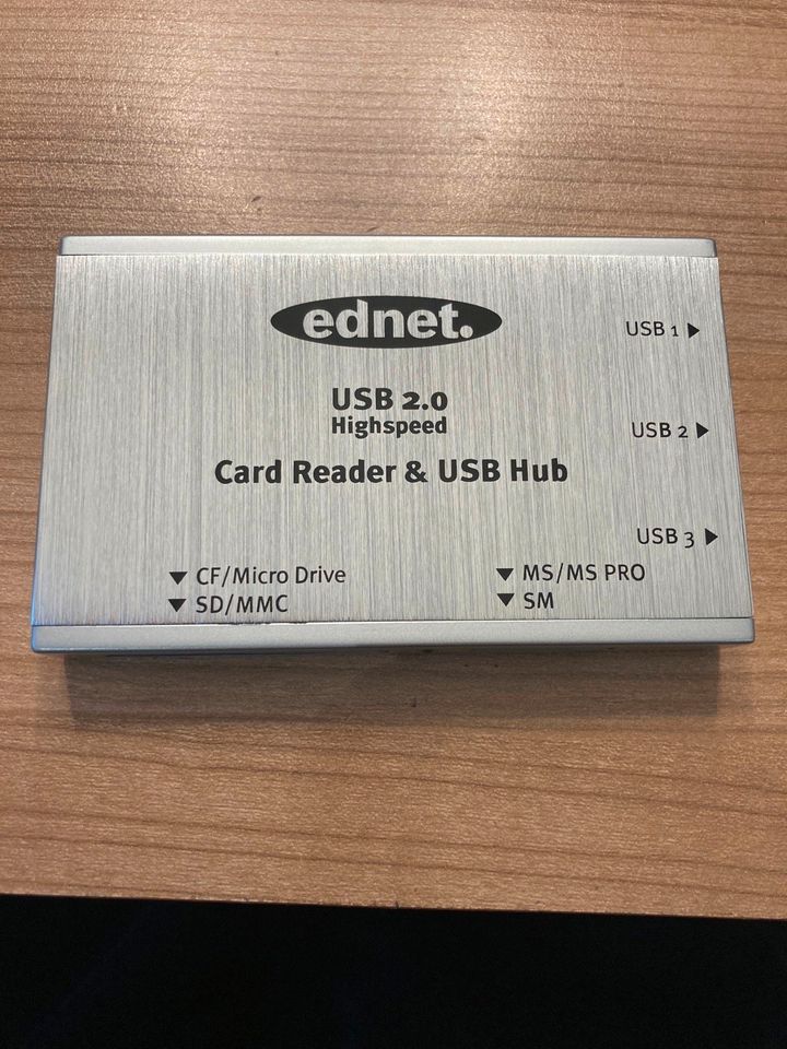 12 in 1 Card - Reader ednet USB2.0 und Hub in Norderstedt