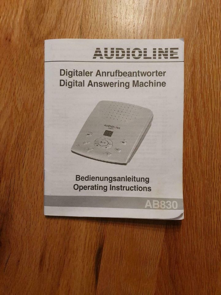 Audioline AB830, Anrufbeantworter in Hechingen