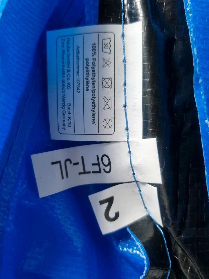 NEU Federabdeckung Trampolin 183cm blau rund Abdeckung Feder in Völklingen