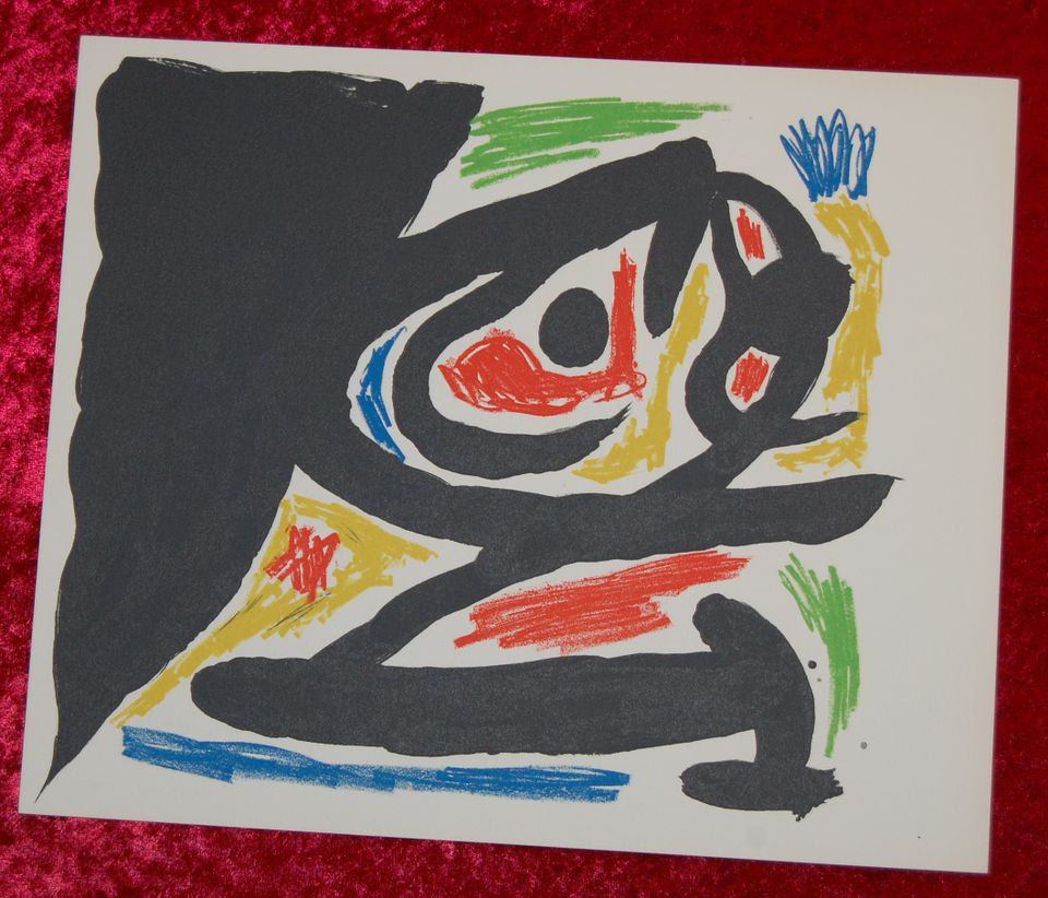 Joan Mirò Maitres-Graveurs Contemporains Origin.-Farblithographie in Meldorf