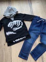 TU coole Jersey Jeans blau & Sweatshirt Dino in 1,5-2 Jahre 92 Thüringen - Stützerbach Vorschau