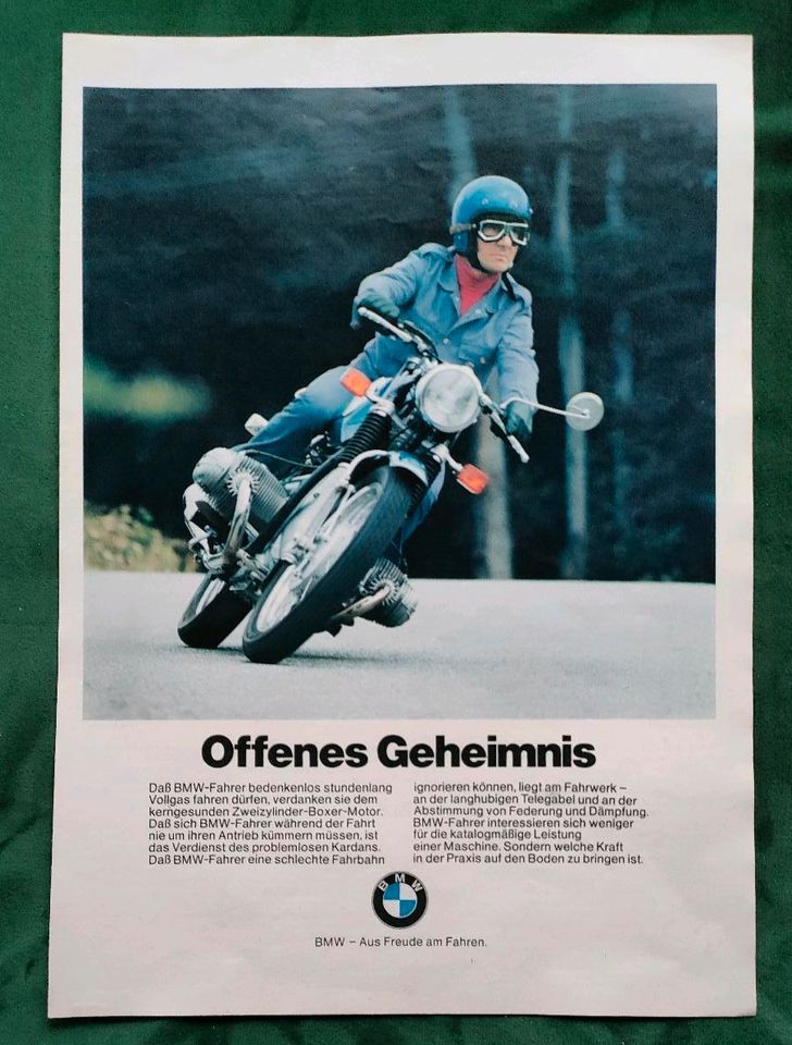 BMW R 75 Reklame 1972 in Danndorf