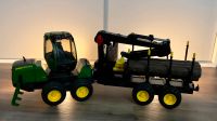 John Deere 1210E Rückezug mit 4 Baumstämmen und Holzgreifer Saarland - St. Ingbert Vorschau