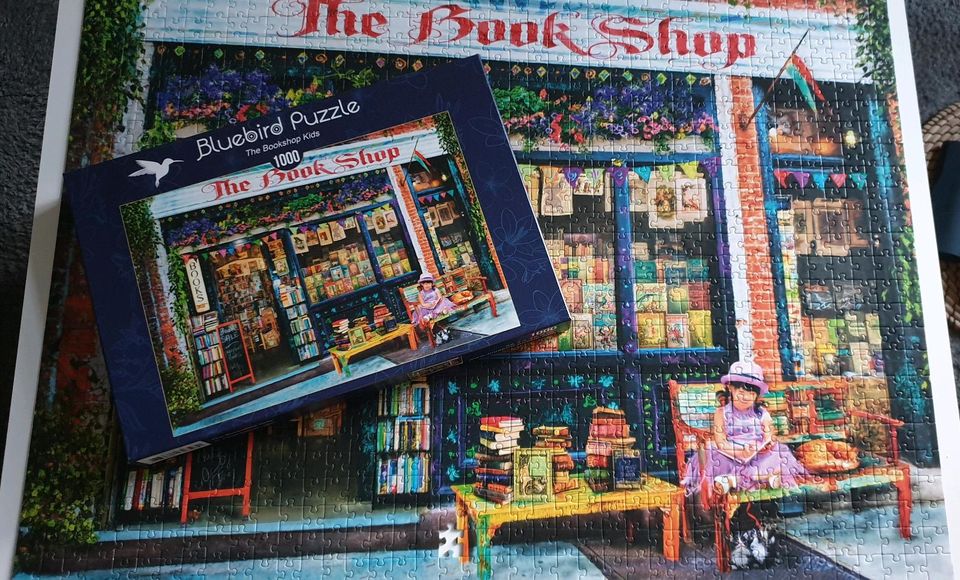 Bluebird Puzzle 2x 1000 Teile * The Book Shop * Kitty Heaven in Berlin