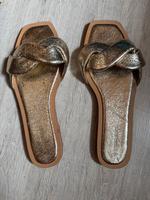 Stradivarius Sandalen Gold Nordrhein-Westfalen - Merzenich Vorschau