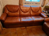 Ledersofa mit einem Sessel, Sofa von hinten ohne Lederrückwand Nordrhein-Westfalen - Jülich Vorschau