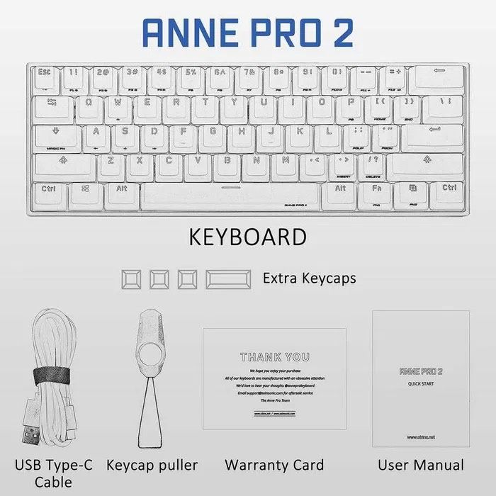 Verkauf/Austausch Tastatur Anne Pro 2 Geteron Red Pro in Augsburg