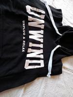Shirt schwarz weiß M Kapuze ohne Ärmel Hessen - Breuna Vorschau