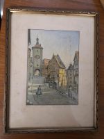 Orig.signierte Lithographie Rothenburg o.T. Baden-Württemberg - Rheinstetten Vorschau