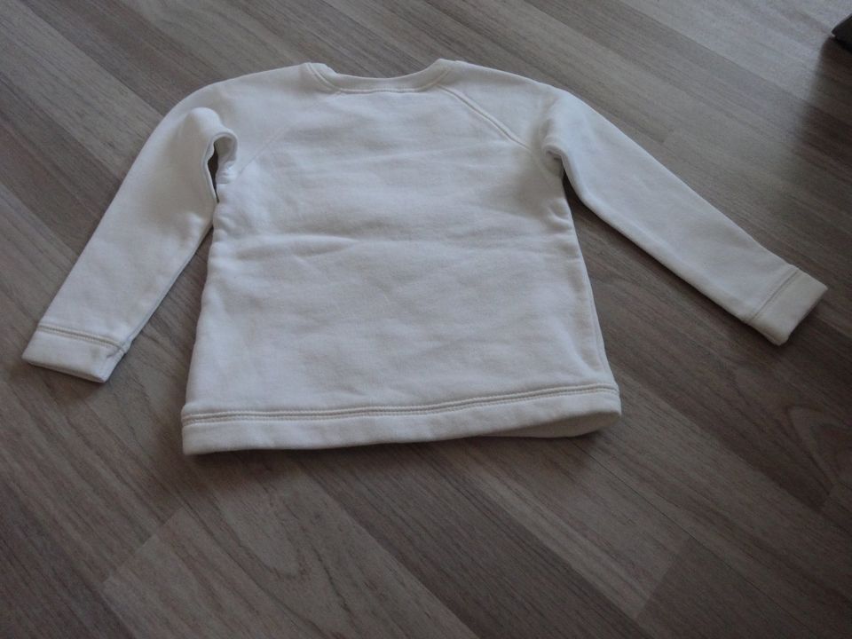 Pulli Pullover weiß Katze in Arnstein