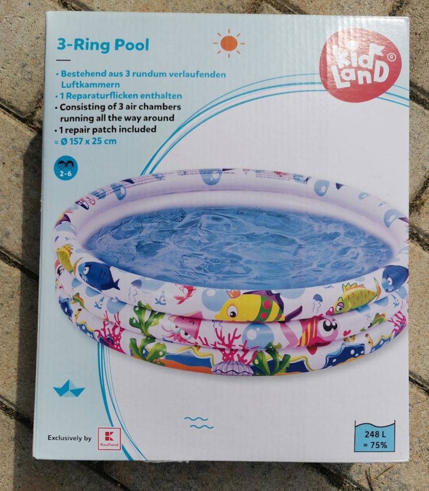✅☀️großes Kinder-Planschbecken⭐Ø157cm❤️3-Ring Pool für Kinder!!! in Leipzig