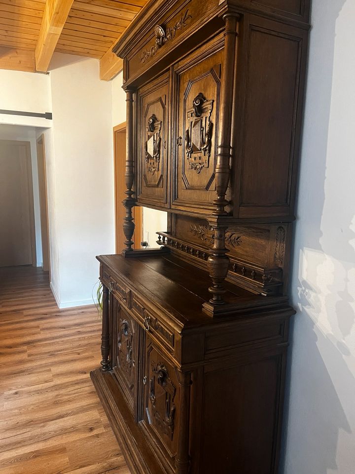 Buffet, Buffetschrank, Anrichte,  Gründerzeit 1870,  Eiche, Antik in Neuenrade