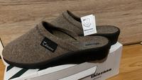 THIESANA Hausschuhe 42 Damen Wollfilz Beige Grau Bayern - Wolnzach Vorschau